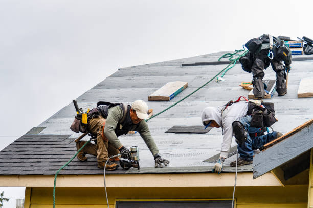Professional Roofing technician working in Minersville, PA